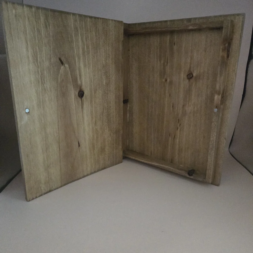 Memory/Keepsake Golden Oak Inspirational Wooden Box With Magnetic Closure - Picture 5 of 7